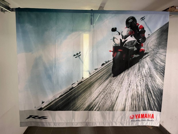Yamaha R6 feszített textil grafika; molino; plakát; kép; poszter