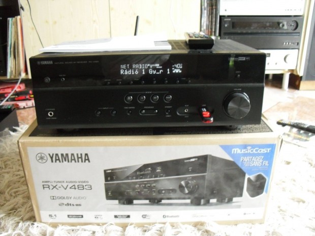 Yamaha Rx-v483 5.1-es, WiFi Bluetooth Hdmi, Net, rdierst