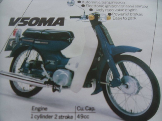 Yamaha V50MA robogó első lámpa (1968)