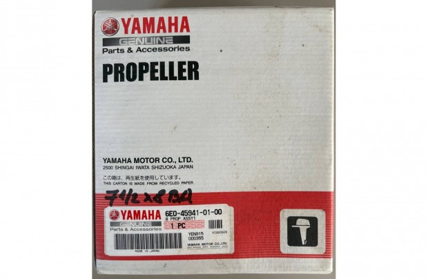 Yamaha csónakmotor propeller 7 1/2 x 8 BA
