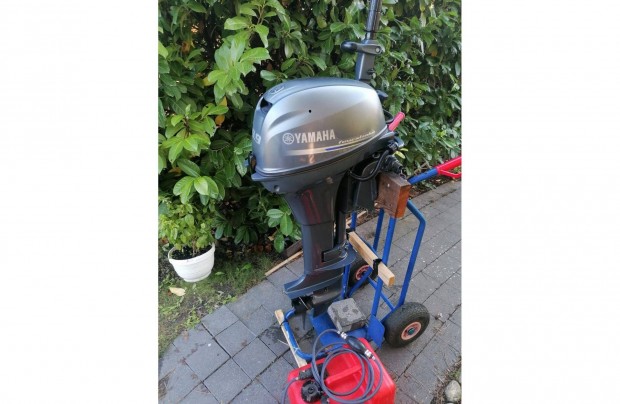 Yamaha f9.9 jmh 4T hosszú csizmás, jó állapotú 2018as csónakmotor