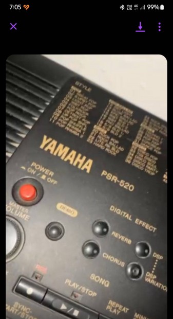 Yamaha psr 520 szintetizator elad