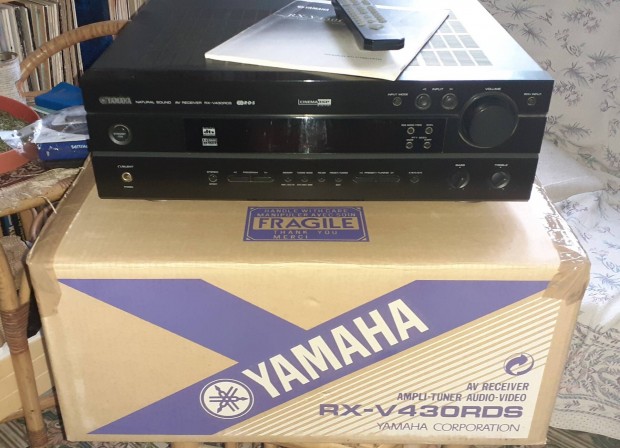 Yamaha rx-v430rds av receiver gyri dobozban tvirnytval elad