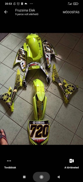 Yamaha yzf450 idomszett