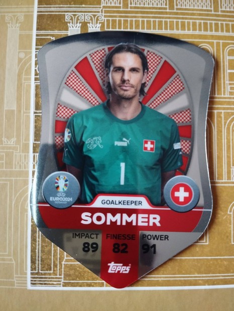 Yann Sommer (Svjc) Chrome Pro Elite Schield Euro 2024 krtya