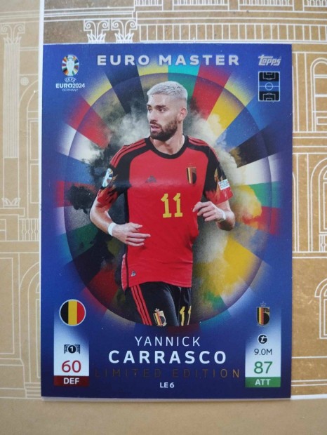 Yannick Carrasco (Belgium) Limited Edition Euro 2024 focis krtya