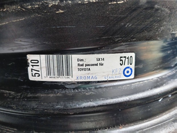 Yaris II. felni 2 DB 5Jx14 ET39 54,1 4X100