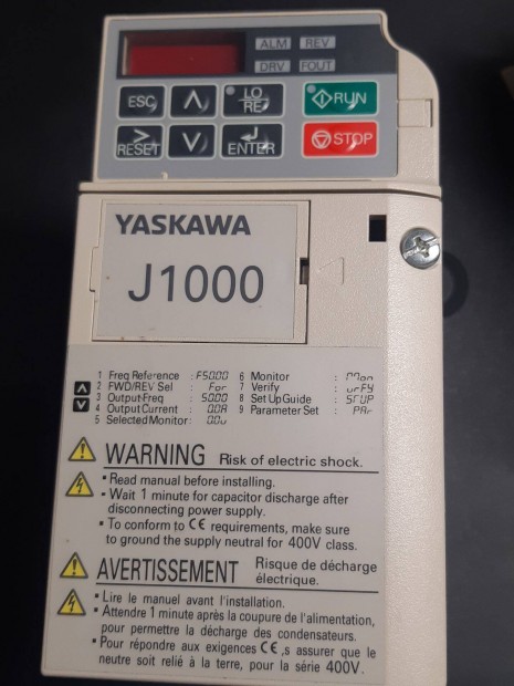 Yaskawa frekvenciavlt Cimr-Jcba0003BAA 0,75KW/055KW Input:230V