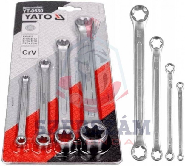 Yato Csillagkulcs kszlet 4 rszes torx fej (E6-E24) - Yt-0530