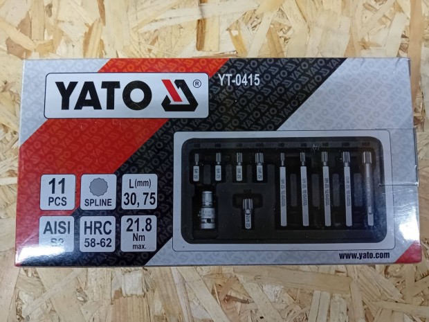 Yato Yt-0415 Bit kszlet 11 rszes Spline