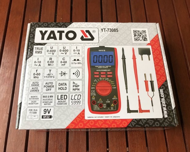 Yato true RMS multimter 0-600V 0-10A yt-73085