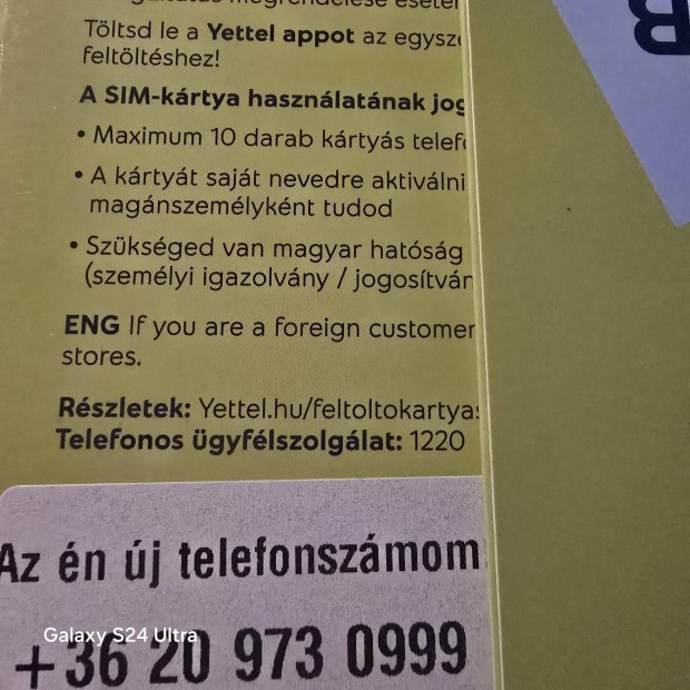 Yettel Kny Telefonszm 973.0999.