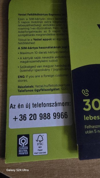 Yettel Kny Telefonszm 9889966