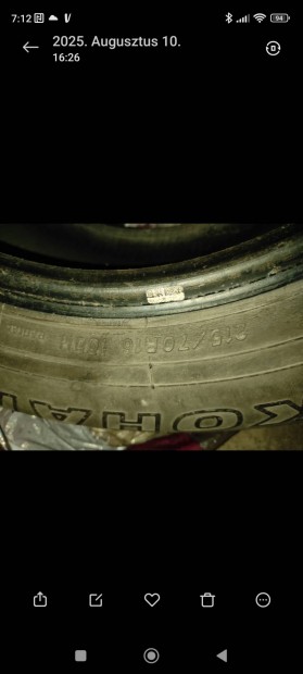 Yokohama R16 215/70 4db
