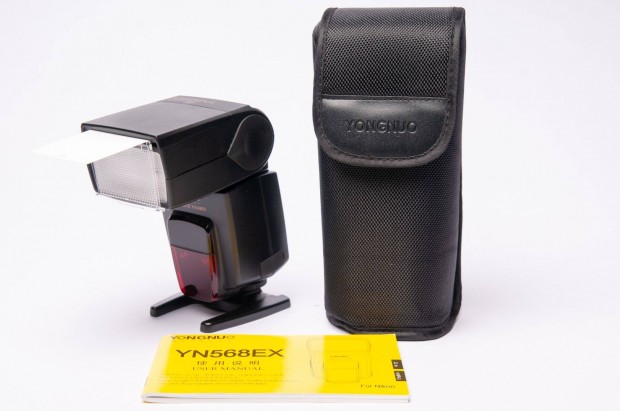 Yongnuo Yn568EX TTL HSS rendszervaku újszerű állapotban Nikon rendszer