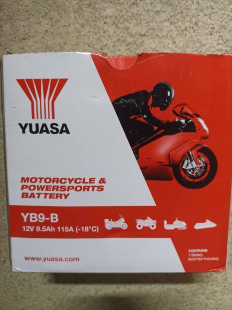 Yuasa YB9-B motor akkumultor