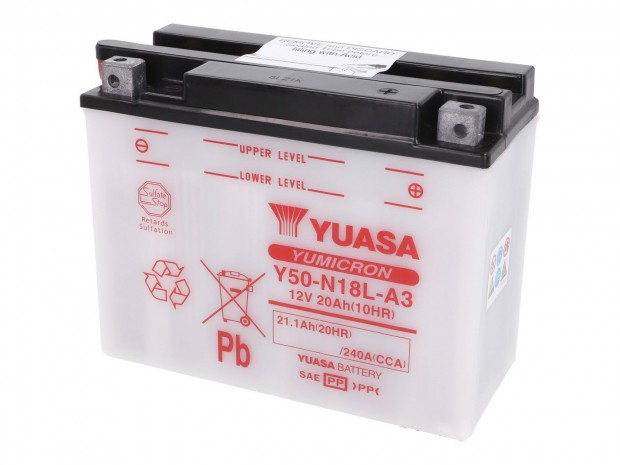 Yuasa YuMicron Y50-N18L-A3 akkumultor - savcsomag nlkl