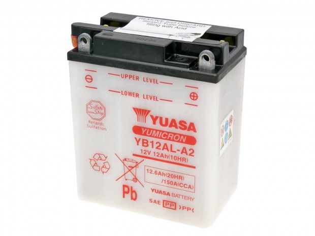 Yuasa YuMicron YB12AL-A2 akkumultor - savcsomag nlkl