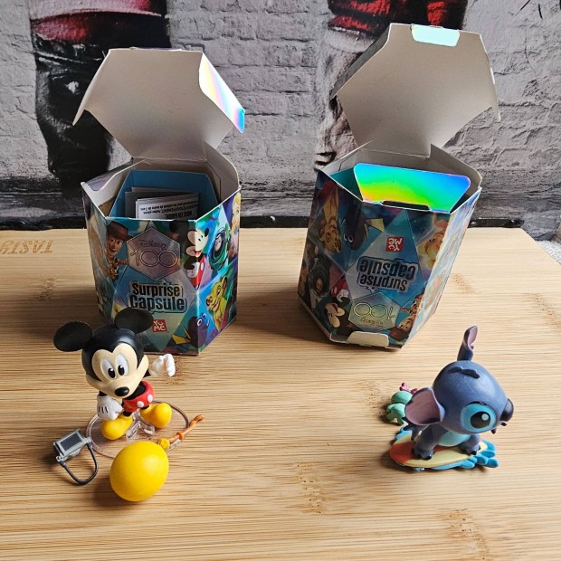 Yume Toys Disney 100 figura - 2 db (Lilo �s Stitch+Mickey eg�r)