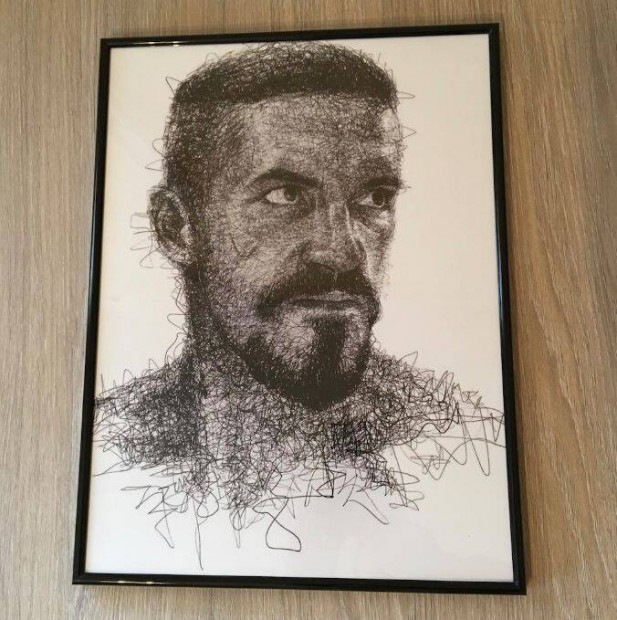 Yuri Boyka / Scott Adkins, Falikép, Portré, (30x40 cm), Új