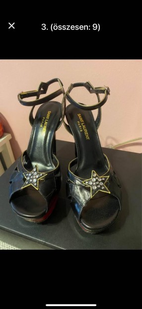 Yves Saint Laurent Bianca Studded-star Platform szandl