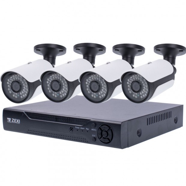 ZEXI 4 KAMERÁS 5MP 2.8mm AHD BIZTONSÁGI KAMERA RENDSZER