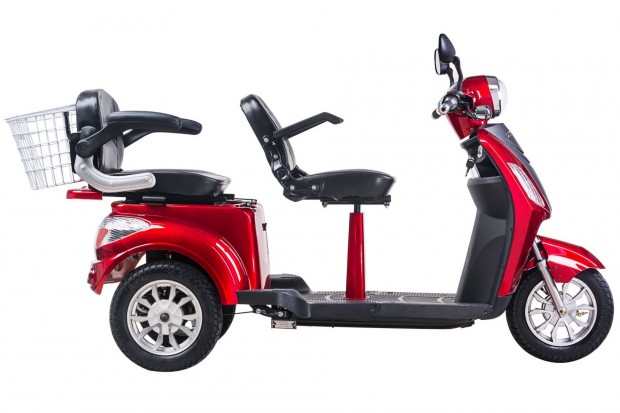 ZT18 Elektromos Háromkerekű Tricikli Kétszemélyes 3 Kerekű Bicikli Új