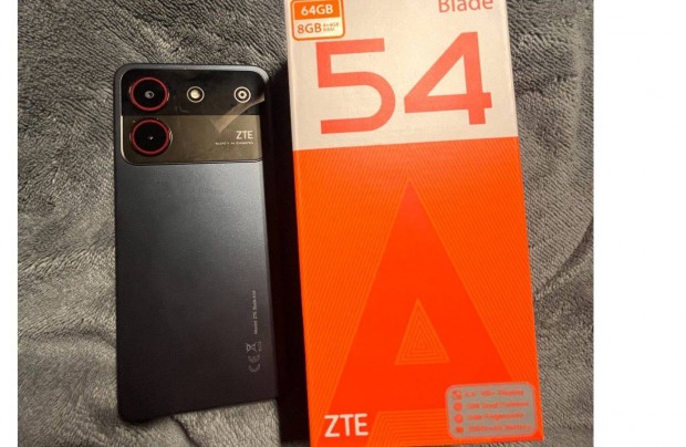 ZTE Blade A54 (8/64GB) szrke, dual fgetlen mobil elad