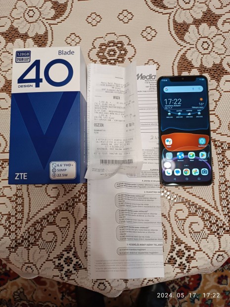 ZTE Blade V40 Design mobiltelefon