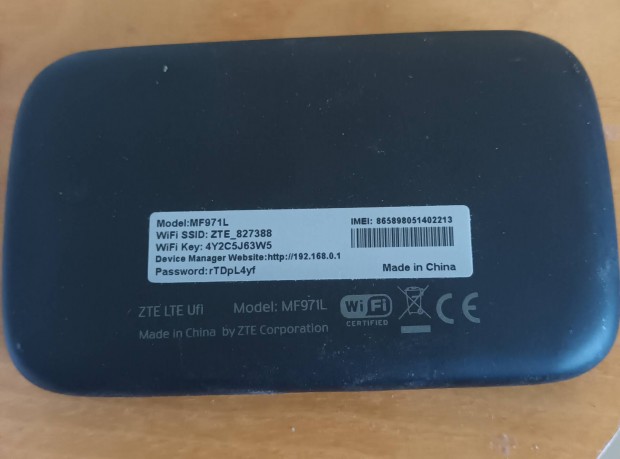 ZTE router One, Vodafone