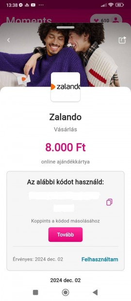 Zalando ajndkkrtya