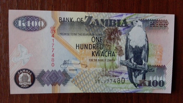 Zambia 100 Kwacha paprpnz