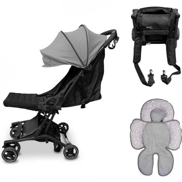 Zanclem For kids S900 Platinum sszecsukhat sport babakocsi - fekete