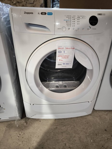 Zanussi 8kg-os hszivattys szrtgp garancival 