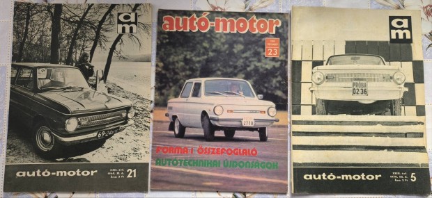 Zaporozsec borítós Autó Motor újságok