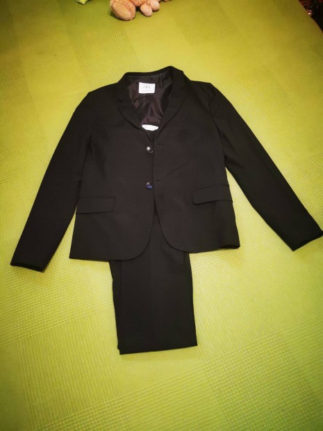 Zara fekete 164-es fiú öltöny slim