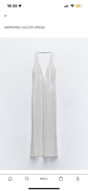 Zara halter mirrored dress