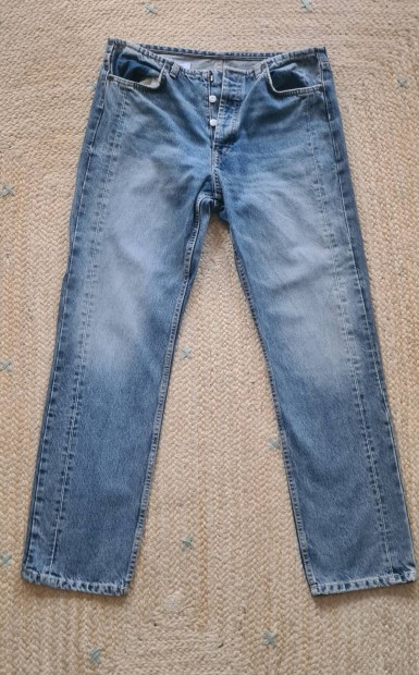 Zara straight leg mid rise jeans 42