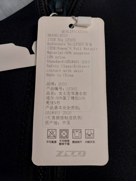 Zcco LF305 3mm ni neoprn ruha - M mret