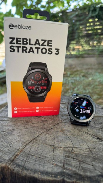 Zeblaze Stratos 3 GPS okosra hanghvs,1,43 hvelykes AMOLED kperny