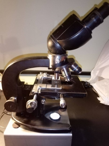 Zeiss mikroszkp, j objektvekkel, led vilgtssal