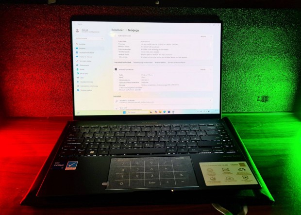 Zenbook 14X OLED, i7 11.gen, 16gb, 500gb SSD, gyári garancia