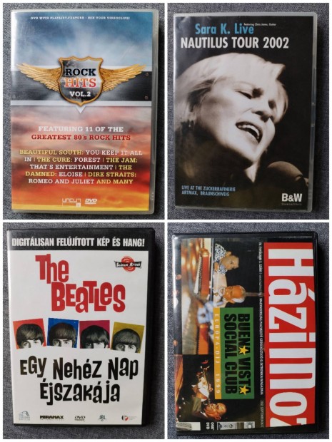 Zenei dvd-k, együttesek, koncertek, előadók