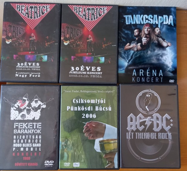 Zenei dvd-k eladak 