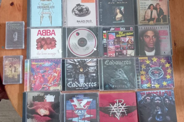 Zenei gyjtemny audio Cd-k
