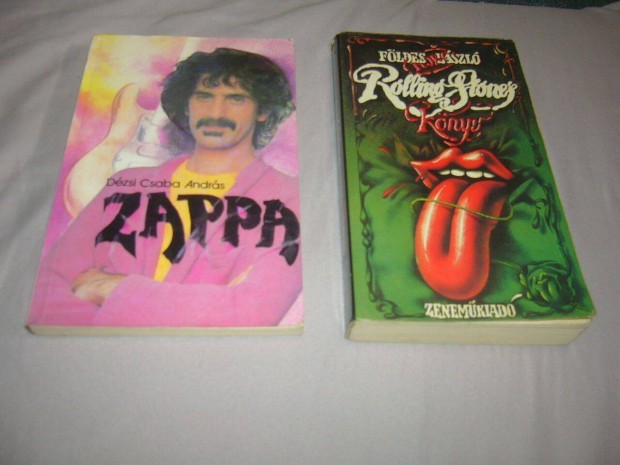 Zenei knyvek - Rolling Stones, Frank Zappa 2 db
