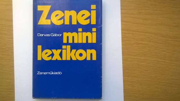 Zenei minilexikon : Darvas Gbor knyve 1974 - bl