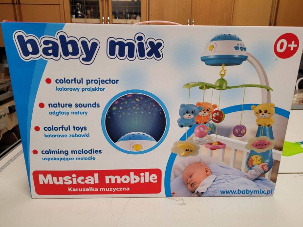 Zenl Krforg kisgy fl Vilgt Vettvel Baby Mix - Piros