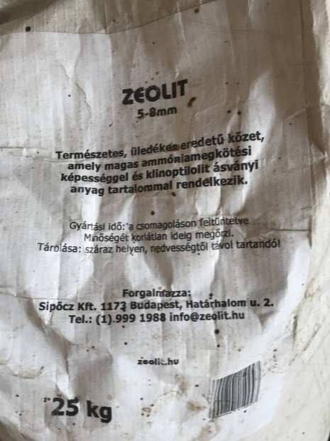 Zeolit 25kg zskban