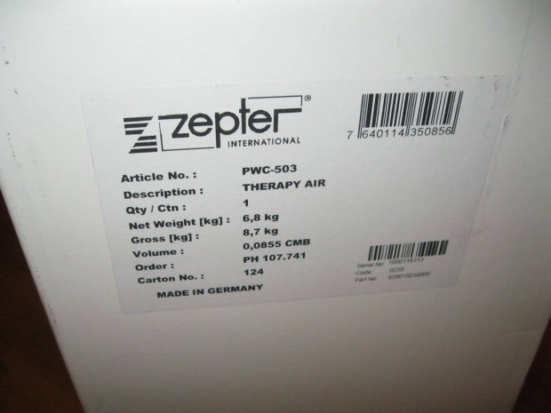 Zepter Therapy air lgtisztt kszlk